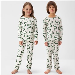 Пижама детская (лонгслив и брюки) KAFTAN «Змеи», размер 28 (86-92 см)