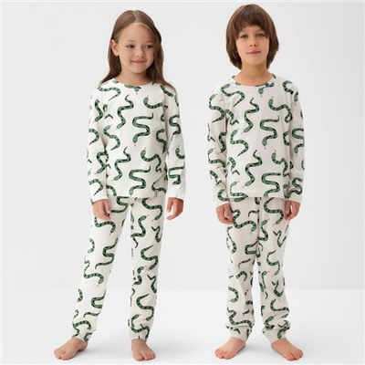 Пижама детская (лонгслив и брюки) KAFTAN «Змеи», размер 28 (86-92 см)