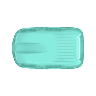 Санки с мягкой сидушкой «Комета», бирюзовые 74×43 см