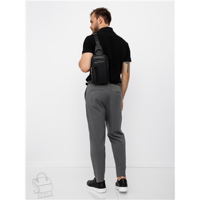 Рюкзак мужской кожаный 1102H black Heanbag