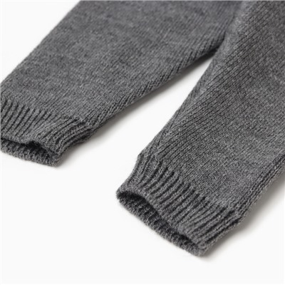 Брюки вязаные детские MINAKU: Knitwear collection, рост 74-80 см, серые