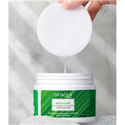 (ЗАМЯТА КОРОБОЧКА) Салициловые диски очищающие для жирной кожи BIOAQUA, 55 шт.