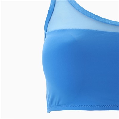 Купальник раздельный на одно плечо женский, размер 50, голубой (44)