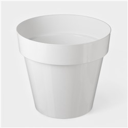 Кашпо для цветов со вставкой Plast-Avenue «Порто», 15 л, пластик, белое