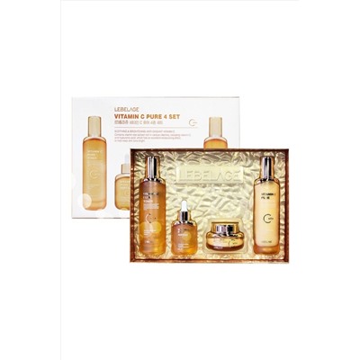 Lebelage Антивозрастной набор с витамином С / Vitamin C Pure 4 Basic Cosmetics (Toner, Emulsion, Ampoule, Cream) KRISTALLER, 1117727