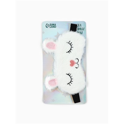 Маска для сна «Заяц», белая