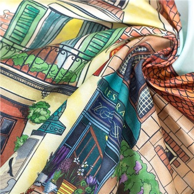 Скатерть «Этель» Италия 110×150 см, 100% хлопок, саржа 190 г/м²