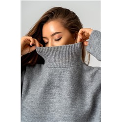 Женский свитер оверсайз с высоким горлом Happyfox