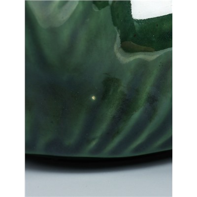 УЦЕНКА Чайник заварочный "Флора 3" керамика, цв. зелёный, 15×18×21 см