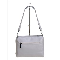Женская сумка из искусственной кожи, цвет  светло серый