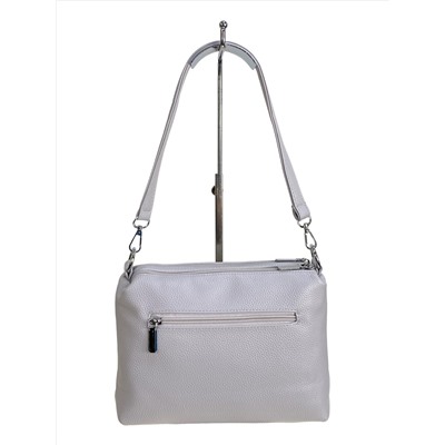 Женская сумка из искусственной кожи, цвет  светло серый