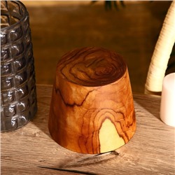 Стакан, 15×15×12 см, тиковое дерево