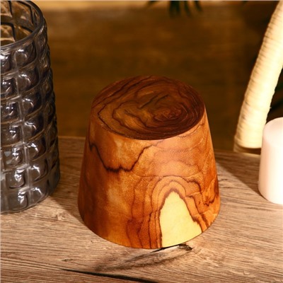 Стакан, 15×15×12 см, тиковое дерево