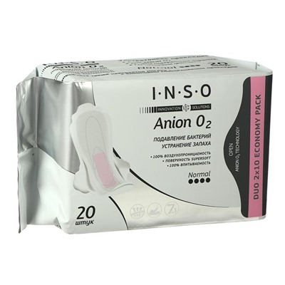 Прокладки INSO Anion O2, normal, 20 шт.
