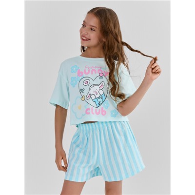 КОМПЛЕКТ ДЛЯ ДЕВОЧЕК (ФУТБОЛКА, ШОРТЫ) 397764