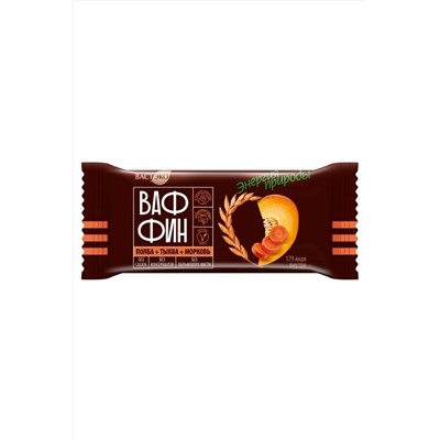 Ваффин из полбы "Морковь с Тыквой в горьком шоколаде" без сахара 50г ЭКОПРОДУКТЫ, 1188754