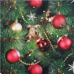 Упаковочная бумага на новый год «Праздник у ёлки», 50×70 см, глянцевая