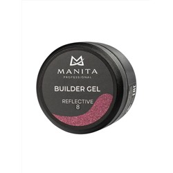 MANITA Гель моделирующий для ногтей светоотражающий / Builder Gel Reflective №08, 15 мл 28237