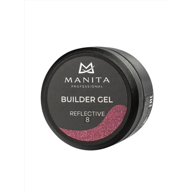 MANITA Гель моделирующий для ногтей светоотражающий / Builder Gel Reflective №08, 15 мл 28237