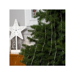 Гирлянда «Конский хвост» 8 нитей по 2 м, IP20, серебристая нить, 160 LED, свечение тёплое белое, USB