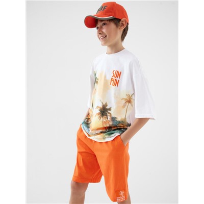 Комплект трикотажный для мальчиков: фуфайка (футболка), шорты