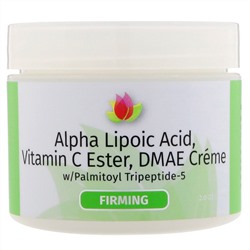Reviva Labs, Альфа-липоевая кислота, крем с витамином С в эфирной форме и ДМАЭ, 55 г (2 унции)