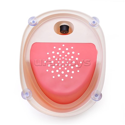 Детский стульчик - сиденье с термометром (розовый)