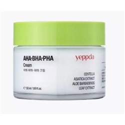 Yeppda Крем для лица с кислотами и экстрактом центеллы азиатской AHA+ BHA+ PHA Cream