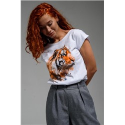 Футболка женская 7030/1 (Тигрица)