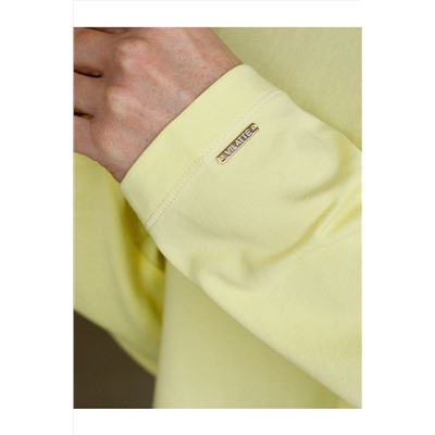 Базовый лонгслив из премиального хлопка с эластаном VILATTE, 1228143