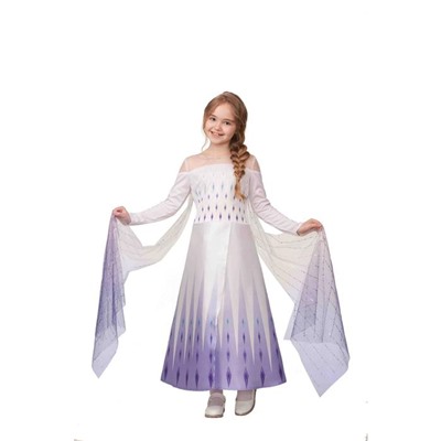 Карнавальный костюм «Эльза 2», р. 32, рост 128 см