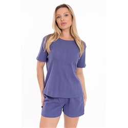 Футболка с коротким рукавом из рибаны М325436с