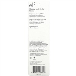 E.L.F., Shadow Lock Eyelid Primer, Sheer, 0.11 fl oz (3.1 ml)