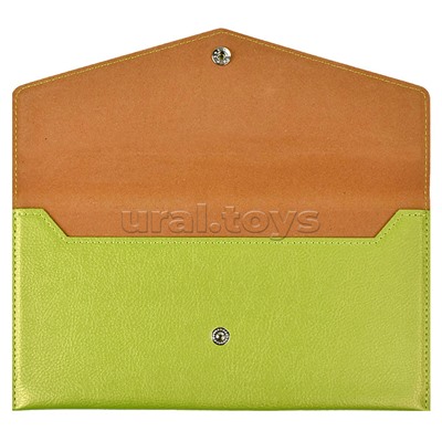 Органайзер-папка д/путешествий Наппа салатовый металлик (227х110 мм)
