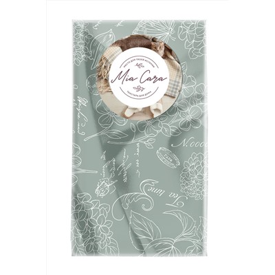 Комплект вафельных полотенец 45х60 (5 шт.) "Mia Cara" рис 30284-10 Жозефина