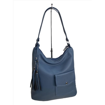 Женская сумка из искусственной кожи, цвет синий