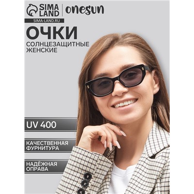 Очки солнцезащитные OneSun, uv 400, дужка 14.5 см, ширина 14 см, линза 4.3×6 см