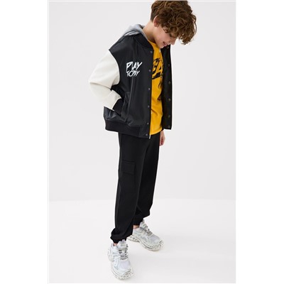 Куртка текстильная с полиуретановым покрытием для мальчиков (бомбер) PLAYTODAY, 1240194