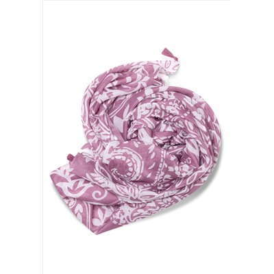 600998 Женский палантин, цвет лиловый