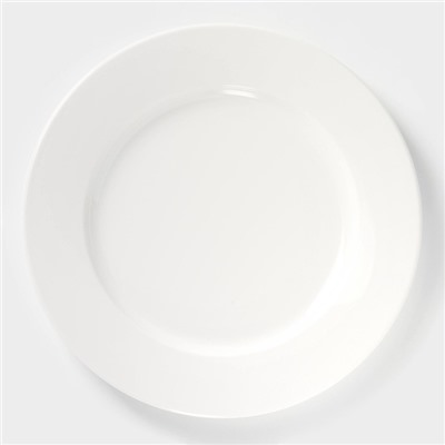 Тарелка обеденная Wilmax Stella Pro, d=25.5 см, фарфор, белая