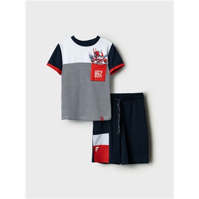 Комплект трикотажный для мальчиков: фуфайка (футболка), шорты