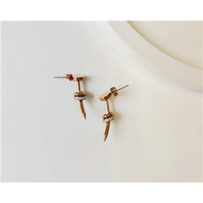 Серьги из стали Гвоздь