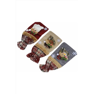 61121 Новогодний чехол на бутылку НАТАЛИ, 1205492