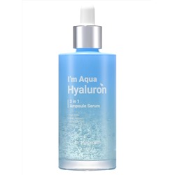 Dr.MeLoSo Ампульная сыворотка для лица с гиалуроновой кислотой / I'm Aqua Hyaluron 3 In 1 Ampoule Serum, 100 мл 24763