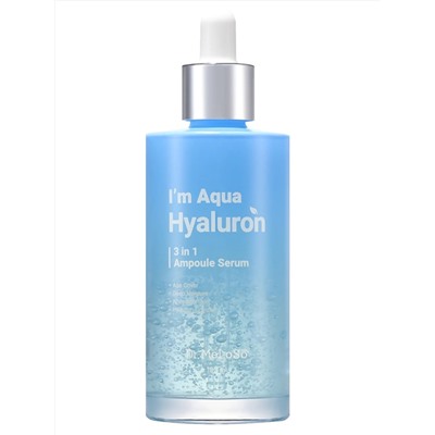 Dr.MeLoSo Ампульная сыворотка для лица с гиалуроновой кислотой / I'm Aqua Hyaluron 3 In 1 Ampoule Serum, 100 мл 24763