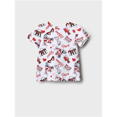 Фуфайка трикотажная для девочек (футболка)