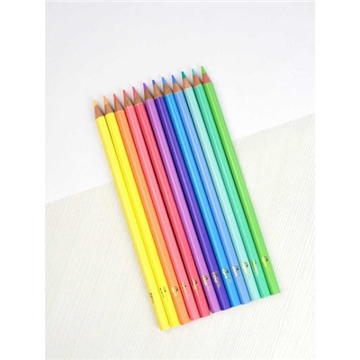 Карандаши для художественных работ 12цв "ПАСТЕЛЬ" 64101 Феникс