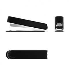 Степлер 10 на 12 листов 4665 черный ErichKrause