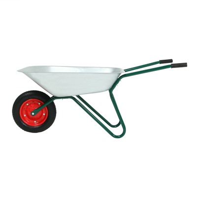 Тачка садовая, одноколёсная: груз/п 120 кг, объём 65 л, Greengo