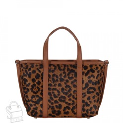 Сумка женская кожаная 3626VG leopard coffee Vitelli Grassi